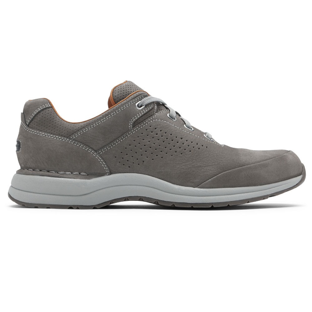 Rockport Sneakers For Mens Dark Grey - Edge Hill 2 Plain Toe - EM2907563